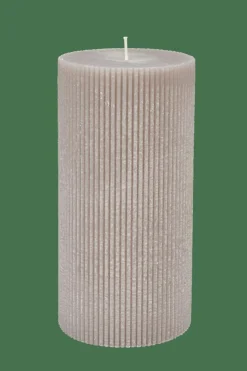 Bougies^CASA RUSTIC Rib Bougie Gris
