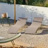 Chaises Longues^CASA SILVES Chaise Longue Set De 2 Sable