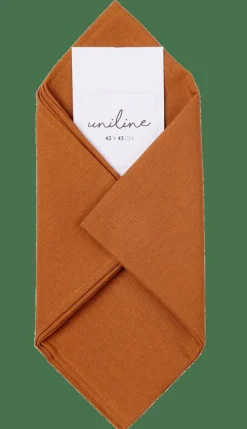 Serviettes^CASA UNILINE Serviette Brun