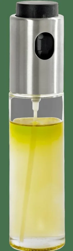 Huiliers^CASA VINAIGRE Pulvérisateur Huile-vinaigre Noir, Argent, Transparent