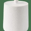 Accessoires Lavabo^CASA WHITE ELEGANCE Boîte à Coton Avec Couvercle Blanc