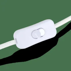 Lampes De Table^CASA WHITESTONE Lampe De Table Avec Abat-jour E27 Blanc Cassé